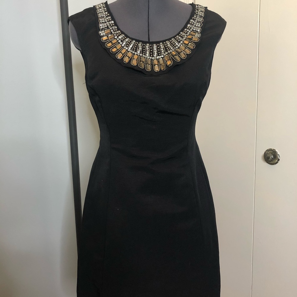 Alfani embellished collar cocktail dress